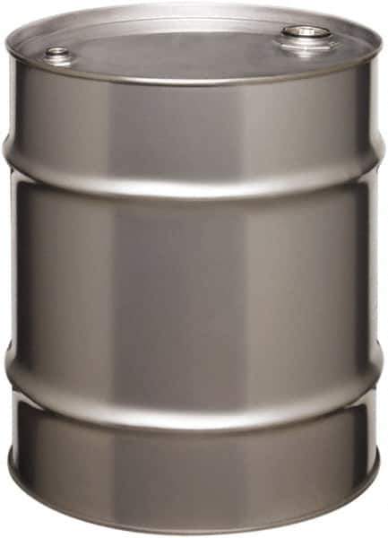 Made in USA - 20 Gallon Cylindrical Stainless Steel Tight Head Drum - 19-1/4" High x 18-1/4" Diam - Exact Tool & Supply