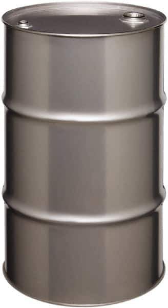 Made in USA - 30 Gallon Cylindrical Stainless Steel Tight Head Drum - 27-1/2" High x 18-1/4" Diam - Exact Tool & Supply
