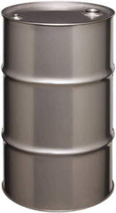 Made in USA - 30 Gallon Cylindrical Stainless Steel Tight Head Drum - 27-1/2" High x 18-1/4" Diam - Exact Tool & Supply