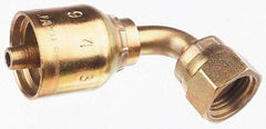 Parker - 1/2 Thread Hydraulic Hose Fitting - -8 Hose Size, 1/2" Hose Diam - Exact Tool & Supply