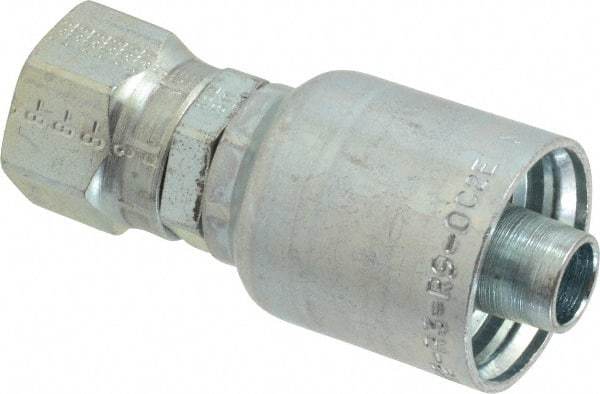 Parker - 1/2 Thread Hydraulic Hose Fitting - -8 Hose Size, 1/2" Hose Diam - Exact Tool & Supply