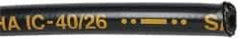 Parker - -4 Hose Size, 1/4" ID, 3,000 psi Work Pressure Hydraulic Hose - 2" Radius, Synthetic Rubber, -40°F to 212°F - Exact Tool & Supply