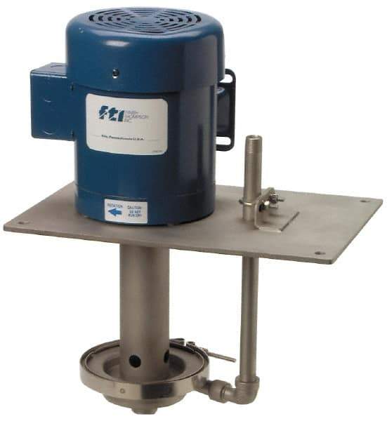 Finish Thompson - 1 HP, 61 Shut Off Feet, 316 Stainless Steel, Carbon and Viton Magnetic Drive Pump - 1 Phase - Exact Tool & Supply
