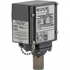 Square D - 4, 13 and 4X NEMA Rated, SPDT, 90 to 2,900 psi, Electromechanical Pressure and Level Switch - Exact Tool & Supply