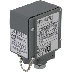 Square D - 4, 13 and 4X NEMA Rated, SPDT, 13 to 425 psi, Electromechanical Pressure and Level Switch - Exact Tool & Supply