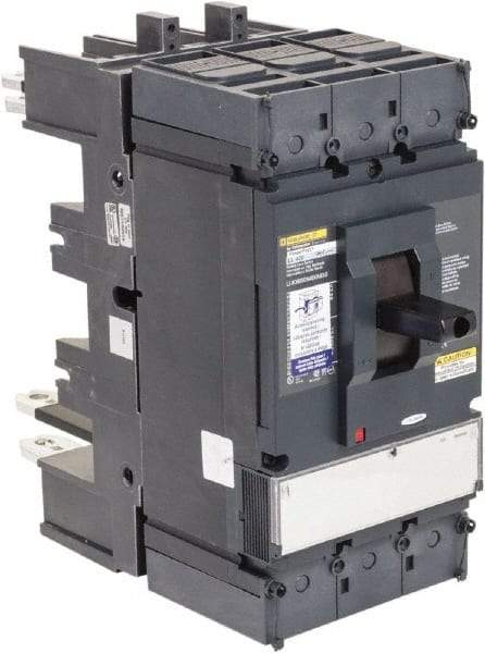 Square D - 600 Volt, 400 Amp, Automatic Molded Case Switch - 3, 4 Pole, 100 at 480 VAC kA Interrupting Rating, Plug In Connection, 5.51 Inch Wide x 1 Inch Deep x 13.38 Inch High - Exact Tool & Supply