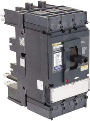 Square D - 600 Volt, 400 Amp, Automatic Molded Case Switch - 3, 4 Pole, 100 at 480 VAC kA Interrupting Rating, Plug In Connection, 5.51 Inch Wide x 1 Inch Deep x 13.38 Inch High - Exact Tool & Supply