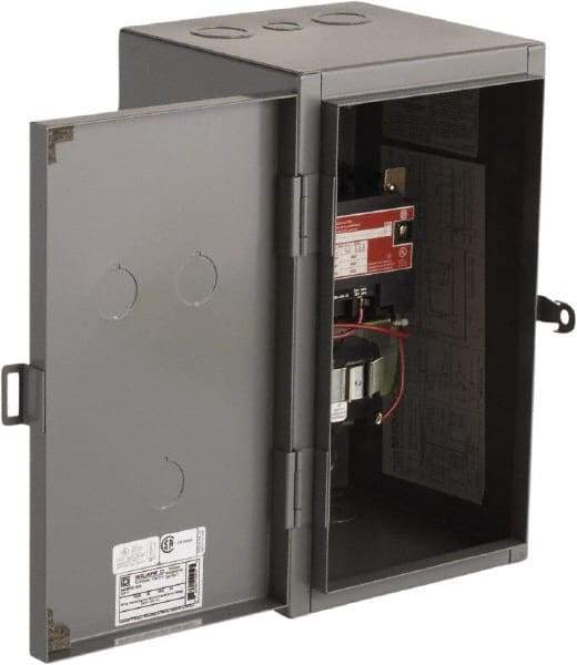 Square D - 1 NEMA Rated, 2 Pole, Mechanically Held Lighting Contactor - 60 A (Tungsten), 110 VAC at 50 Hz, 120 VAC at 60 Hz - Exact Tool & Supply