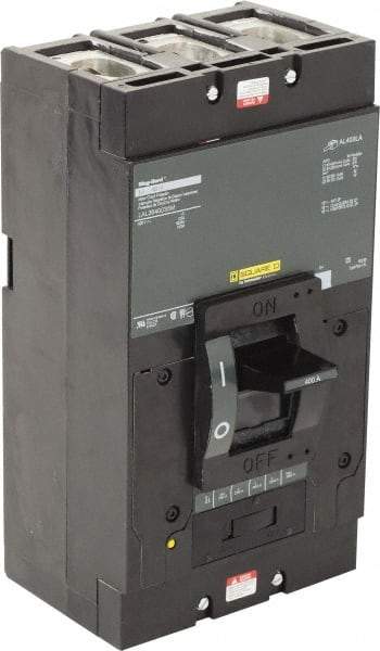 Square D - 400 Amp, 600 V, 3 Pole, Panel Mount Motor Circuit Breaker - Thermal Magnetic Trip, Multiple Breaking Capacity Ratings - Exact Tool & Supply