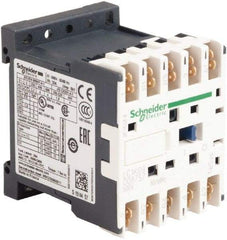 Schneider Electric - 4 Pole, 500 Coil VAC at 50/60 Hz, 16 Amp at 690 VAC and 20 Amp at 440 VAC, Nonreversible IEC Contactor - BS 5424, CSA, IEC 60947, NF C 63-110, RoHS Compliant, UL Listed, VDE 0660 - Exact Tool & Supply