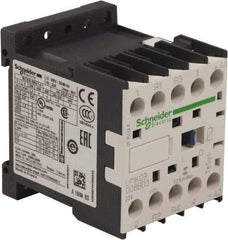 Schneider Electric - 4 Pole, 24 Coil VDC, 16 Amp at 690 VAC and 20 Amp at 440 VAC, Nonreversible IEC Contactor - BS 5424, CSA, IEC 60947, NF C 63-110, RoHS Compliant, UL Listed, VDE 0660 - Exact Tool & Supply