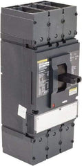 Square D - 600 Volt, 600 Amp, Automatic Molded Case Switch - 3 Pole, 100 at 480 VAC, 125 at 240 VAC, 50 at 600 VAC kA Interrupting Rating, Line/Load Lug Connection - Exact Tool & Supply