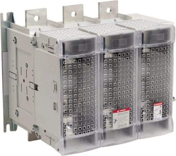 Schneider Electric - 3 Pole, 600 Amp, Pressure Plate Fuse Holder - Compatible with J Class, 364mm Wide Fuse - Exact Tool & Supply