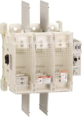 Schneider Electric - 3 Pole, 600 Volt, 400 Amp, Pressure Plate Fuse Holder - Compatible with J Class, 259mm Wide Fuse - Exact Tool & Supply