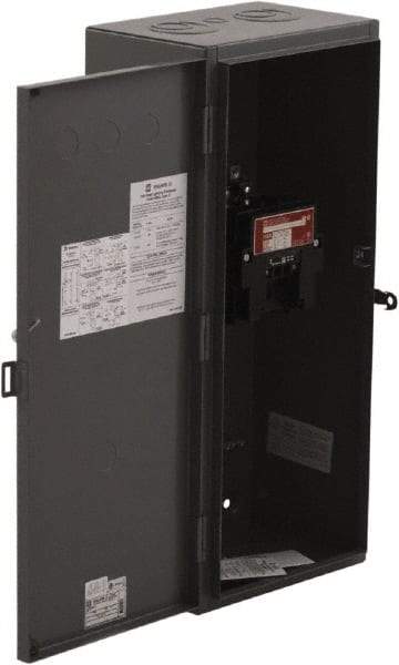Square D - 1 NEMA Rated, 3 Pole, Electrically Held Lighting Contactor - 100 A (Tungsten), 110 VAC at 50 Hz, 120 VAC at 60 Hz - Exact Tool & Supply