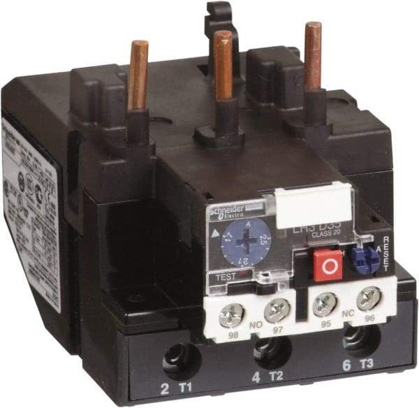 Schneider Electric - 37 to 50 Amp, 690 VAC, Thermal IEC Overload Relay - Trip Class 20, For Use with LC1D80 and LC1D95 - Exact Tool & Supply