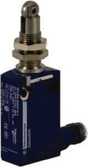 Telemecanique Sensors - SP, NC/NO, 240 VAC, 4 Pin M12 Male Terminal, Roller Plunger Actuator, General Purpose Limit Switch - IP66, IP67, IP68 IPR Rating - Exact Tool & Supply