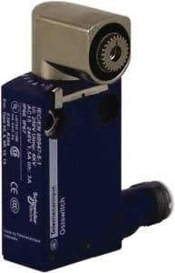 Telemecanique Sensors - DP, NC/NO, 240 VAC, 5 Pin M12 Male Terminal, Rotary Head Actuator, General Purpose Limit Switch - IP66, IP67, IP68 IPR Rating - Exact Tool & Supply