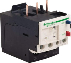 Schneider Electric - 3 Pole, NEMA Size 00-1, 1 to 1.6 Amp, 690 VAC, Thermal NEMA Overload Relay - Trip Class 20, For Use with LC1D09, LC1D12, LC1D18, LC1D25, LC1D32 and LC1D38 - Exact Tool & Supply