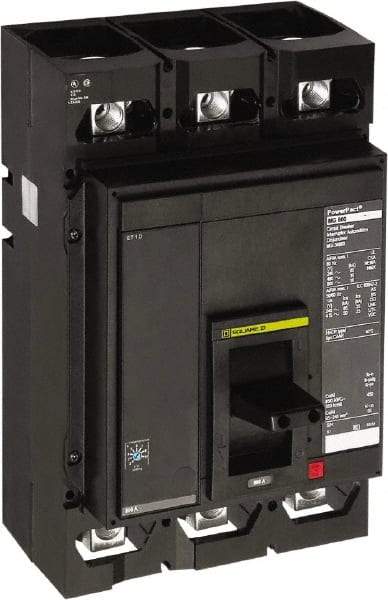 Square D - 300 Amp, 3 Pole, Panel Mount Molded Case Circuit Breaker - Electronic Trip, Multiple Breaking Capacity Ratings - Exact Tool & Supply