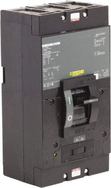 Square D - 250 Amp, 600 V, 3 Pole, Panel Mount Molded Case Circuit Breaker - Thermal Magnetic Trip, Multiple Breaking Capacity Ratings - Exact Tool & Supply