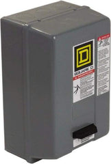Square D - 110 Coil VAC at 50 Hz, 120 Coil VAC at 60 Hz, 18 Amp, Nonreversible Enclosed Enclosure NEMA Motor Starter - 1 hp at 1 Phase, 1 Enclosure Rating - Exact Tool & Supply