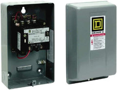 Square D - 3 Pole, 440 Coil VAC at 50 Hz and 480 Coil VAC at 60 Hz, 9 Amp NEMA Contactor - NEMA 1 Enclosure, 50 Hz at 440 VAC and 60 Hz at 480 VAC - Exact Tool & Supply