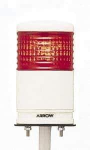 Schneider Electric - LED Lamp, Red, Flashing and Steady, Preassembled Stackable Tower Light Module Unit - 24 VDC, 100 Milliamp, IP54 Ingress Rating, Base Mount - Exact Tool & Supply