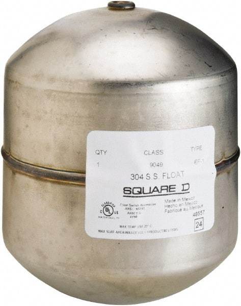 Square D - Pressure and Level Switch Float - For Use with 9037E, 9038D, RoHS Compliant - Exact Tool & Supply