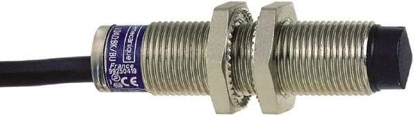 Telemecanique Sensors - NPN, PNP, NO/NC, 4mm Detection, Cylinder, Inductive Proximity Sensor - 4 Wires, IP68, 12 to 24 VDC, M12x1 Thread, 55mm Long - Exact Tool & Supply