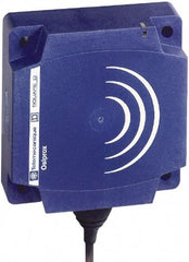 Telemecanique Sensors - NPN, PNP, NC, Flat, Inductive Proximity Sensor - 2 Wires, IP68, 12 to 24 VDC, 80mm Wide - Exact Tool & Supply