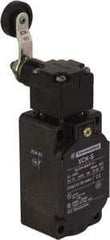 Telemecanique Sensors - DP, NC/NO, 240 VAC, Screw Terminal, Roller Lever Actuator, General Purpose Limit Switch - IP65 IPR Rating - Exact Tool & Supply