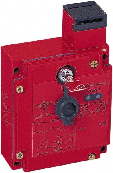 Telemecanique Sensors - 2NO/NC Configuration, 24/48 VAC/VDC, Multiple Amp Level, Metal Key Safety Limit Switch - 98mm Wide x 44mm Deep x 146mm High, IP67 Ingress Rating - Exact Tool & Supply