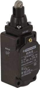 Telemecanique Sensors - DP, NC/NO, 240 VAC, Screw Terminal, Roller Plunger Actuator, General Purpose Limit Switch - IP65 IPR Rating - Exact Tool & Supply