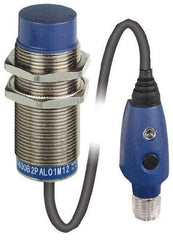 Telemecanique Sensors - PNP, NC, 11 to 18mm Detection, Cylinder, Inductive Proximity Sensor - 3 Wires, IP67, IP69, 12 to 24 VDC, M30x1.5 Thread, 63mm Long - Exact Tool & Supply