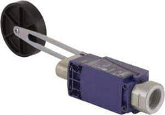 Telemecanique Sensors - NC/NO, 240 VAC, Screw Terminal, Roller Lever Actuator, General Purpose Limit Switch - 1, 2, 4, 6, 12, 13 NEMA Rating, IP66, IP67 IPR Rating - Exact Tool & Supply