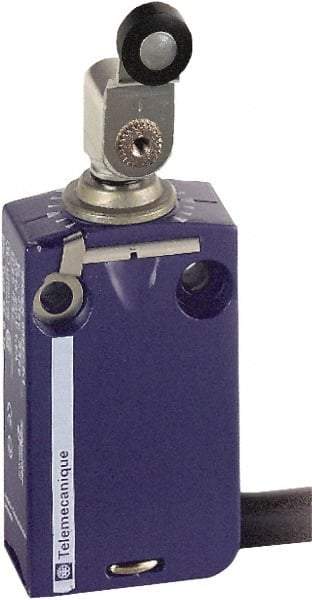 Telemecanique Sensors - DP, NC/NO, 240 VAC, Removable Cable Terminal, Roller Lever Actuator, General Purpose Limit Switch - IP66, IP67, IP68 IPR Rating - Exact Tool & Supply