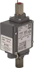 Square D - 4, 13 and 4X NEMA Rated, SPDT, 5,000 psi, Electromechanical Pressure and Level Switch - Adjustable Pressure, 120 VAC at 6 Amp, 125 VDC at 0.22 Amp, 240 VAC at 3 Amp, 250 VDC at 0.27 Amp, 1/4 Inch Connector, Screw Terminal, For Use with 9012G - Exact Tool & Supply
