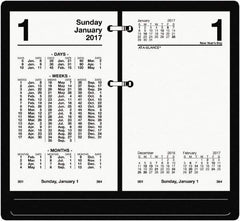 AT-A-GLANCE - 730 Sheet, 3-1/2 x 6", Financial Desk Calendar Refill - White - Exact Tool & Supply