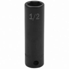 SK - Impact Socket - 3/8"DR 1/2" DEEP IMPACT SOCKET - Exact Tool & Supply