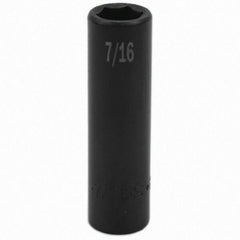 SK - Impact Socket - 3/8"DR 7/16" DEEP IMPACT SOCKET - Exact Tool & Supply