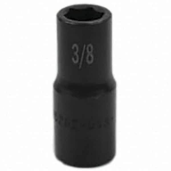 SK - Impact Socket - 3/8"DR 6PT 3/8" SEMI-DEEP IMPACT SOCKET - Exact Tool & Supply