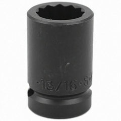 SK - Impact Socket - 3/4"DR 12PT 13/16" THIN WALL IMPACT SOCKET - Exact Tool & Supply