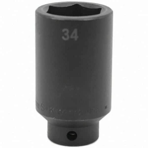 SK - Impact Socket - 1/2"DR 34MM DEEP IMPACT SOCKET - Exact Tool & Supply