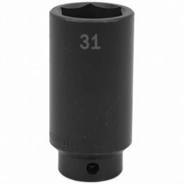 SK - Impact Socket - 1/2"DR 31MM DEEP IMPACT SOCKET - Exact Tool & Supply