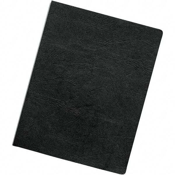 FELLOWES - Black Vinyl Binding Machine Report Cover - 8-3/4 x 11-1/4" - Exact Tool & Supply