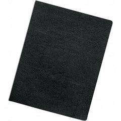 FELLOWES - Black Vinyl Binding Machine Report Cover - 8-3/4 x 11-1/4" - Exact Tool & Supply