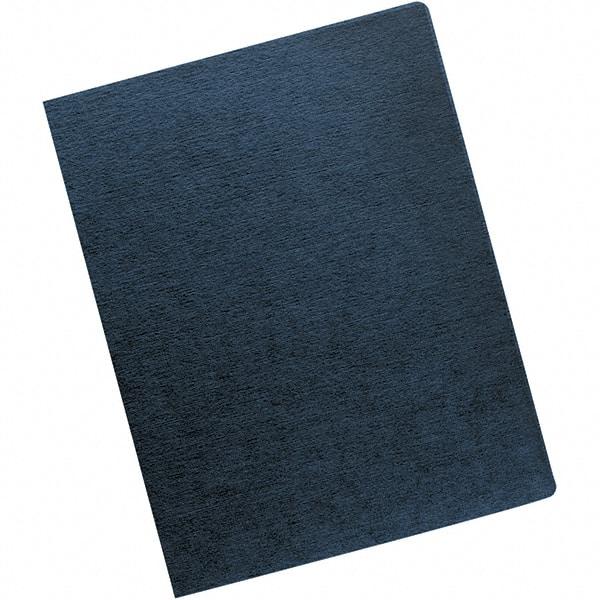FELLOWES - Navy 70 Lb Paper Stock Binding Machine Report Cover - 8-3/4 x 11-1/4" - Exact Tool & Supply