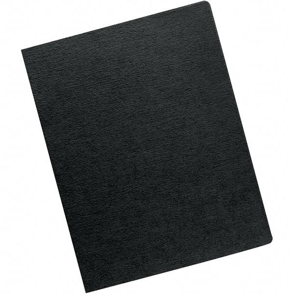 FELLOWES - Black 70 Lb Paper Stock Binding Machine Report Cover - 8-3/4 x 11-1/4" - Exact Tool & Supply