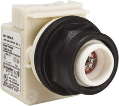 Square D - Extended Straight Pushbutton Switch Operator - Red, Round Button, LED Lamp, Illuminated - Exact Tool & Supply